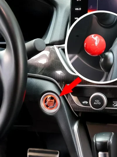 Stylish Push Start Button Accessory for Cars